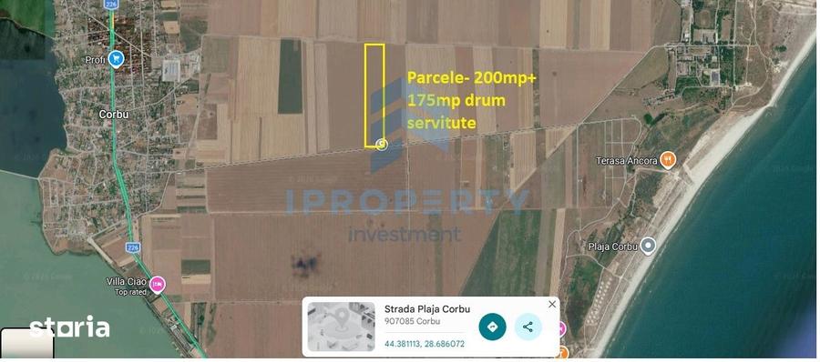 Teren de 300 mp, în Corbu