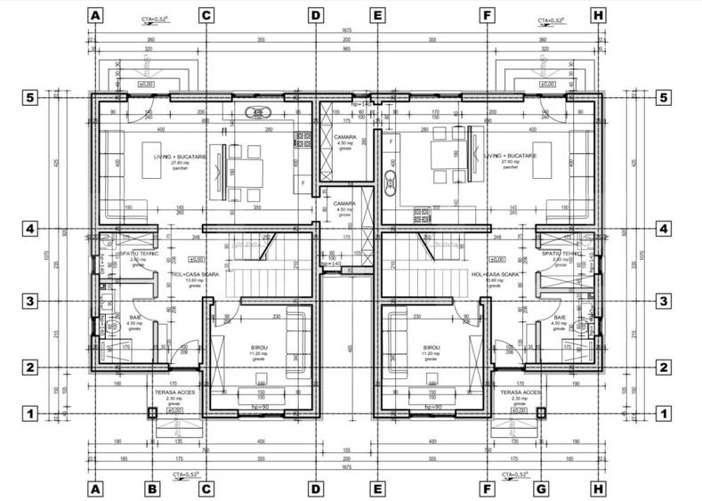 Duplex cu 5 camere cu Canalizare în Giarmata-Vii