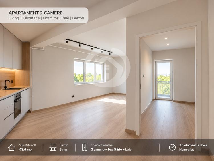 Apartament cu 2 camere decomandat în Țiglari