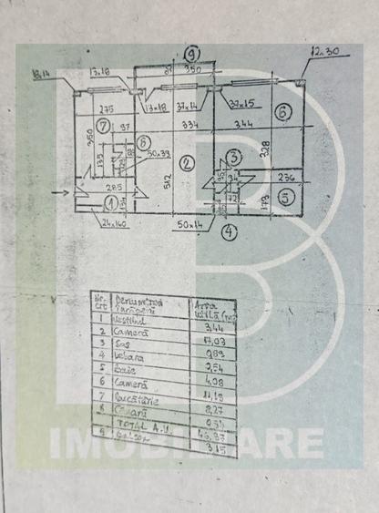 Apartament 2 Camere,Iancului,Metrou,bl.1983,reabilitat,et.3/10,Amenajat,boiler - 9