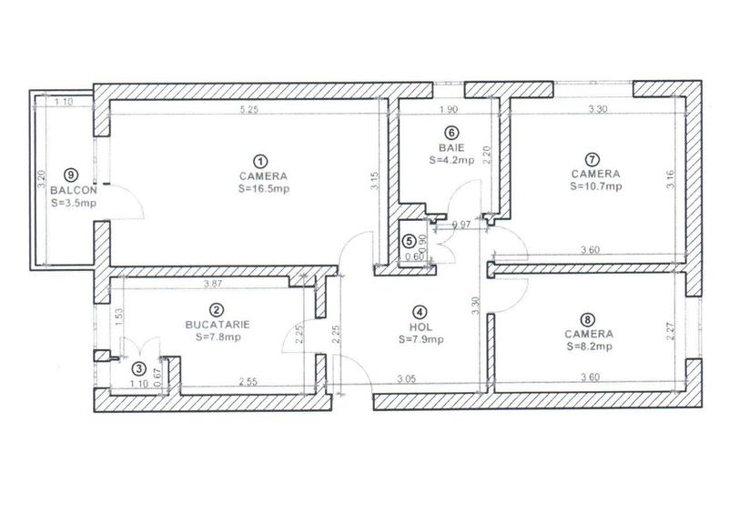 Apartament 3 camere, etaj 4, Vasile Aaron - 9