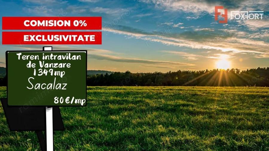 Teren intravilan 1349 mp, pretabil constructii, Sacalaz - 4