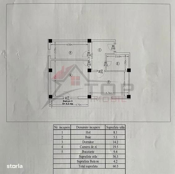 Apartament cu 2 camere decomandat - Horpaz - 4