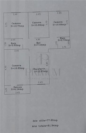 ARADULUI - 4 CAM - DECOMANDAT - 2 BAI - MOBILAT/UTILAT - ZONA DE INTERES- - 7