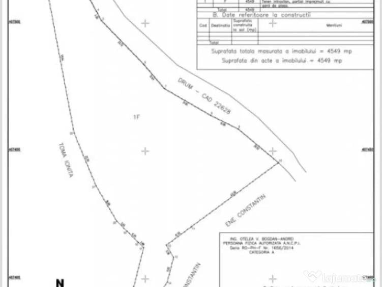 Teren 4.549 mp intravilan, cu posibilitate de parcelare. - 7