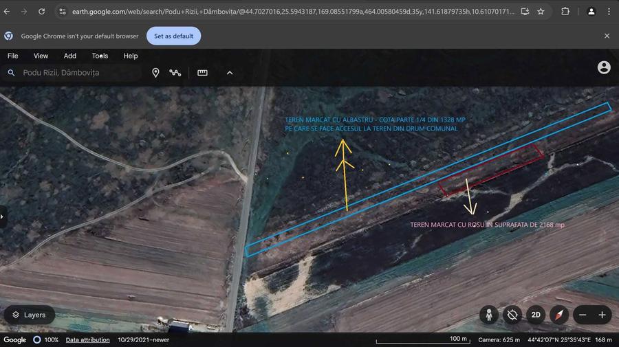 Teren 2500 mp intravilan Podu Rizii, Comuna Salcioara, Dambovita - 4