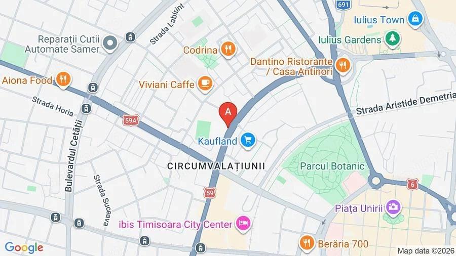 Apartament cu 2 camere semidecomandat în Central