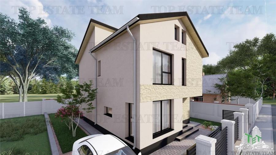 Vila pe stil modern, individuala cu 4 camere , 3 bai , Living , terasa,incalzilr - 3