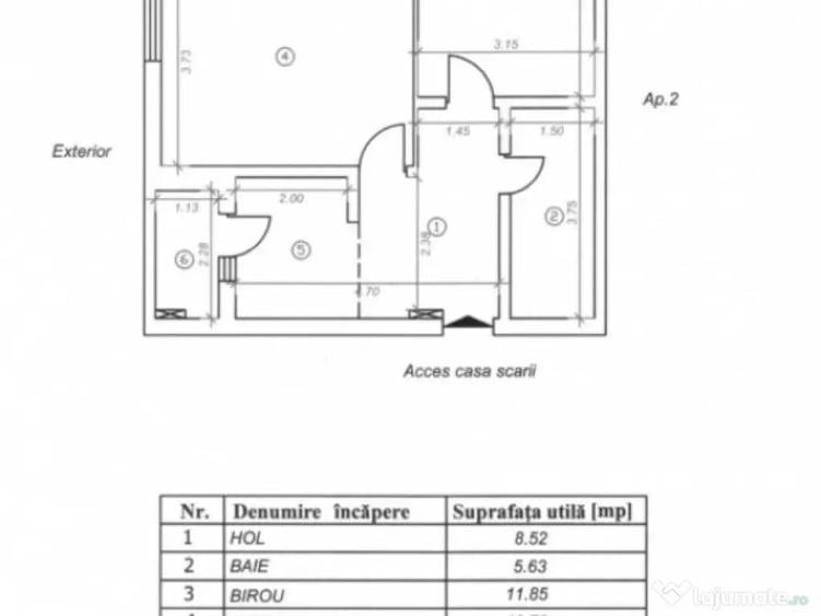 Apartament decomandat Bloc NOU - 2