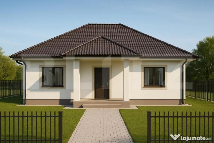 Casa individuala cu 4 camere,pe un nivel, 840 mp teren,Valea - 1