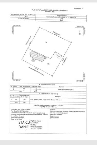 Casa cu teren in Ianca Olt, centru - 1