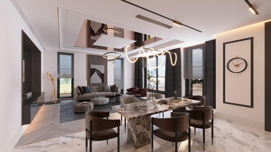 Duplex 3 camere tip 1 cu terasa | HILS Titanium Ansamblu rezidential nou - 7