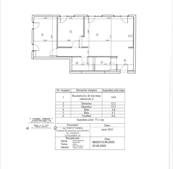 Vand apartament 3 camere+gradina, Ared-Imar - 9