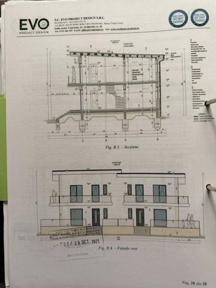 Teren intravilan cu proiect casa duplex - 1