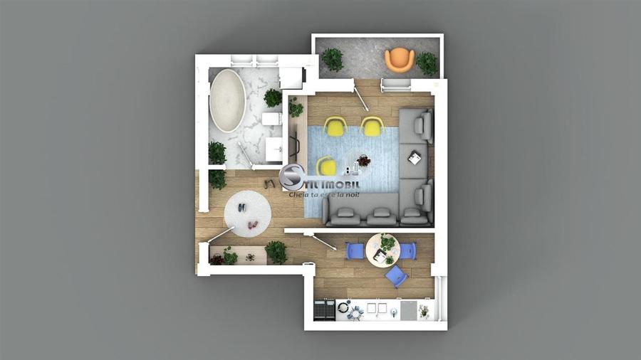 Ap.1 camera, decomandat, 40mp,Bucium-Visan, 0% comision - 3