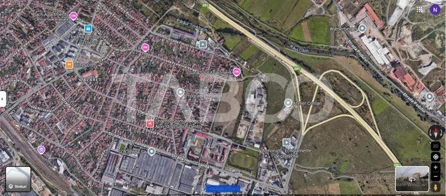 Teren intravilan deschidere 23 ml 2205 mp in zona Lazaret Sibiu - 1