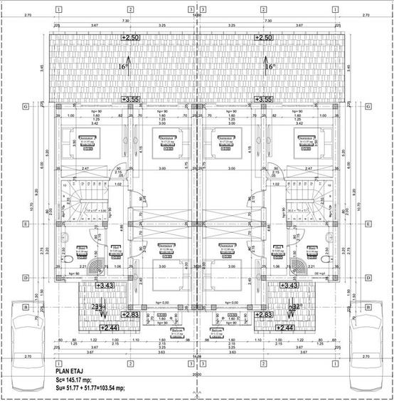 1/2 Duplex, P+1, 5 camere, 104mpU, 350mpT, Cartierul Primaverii! - 8