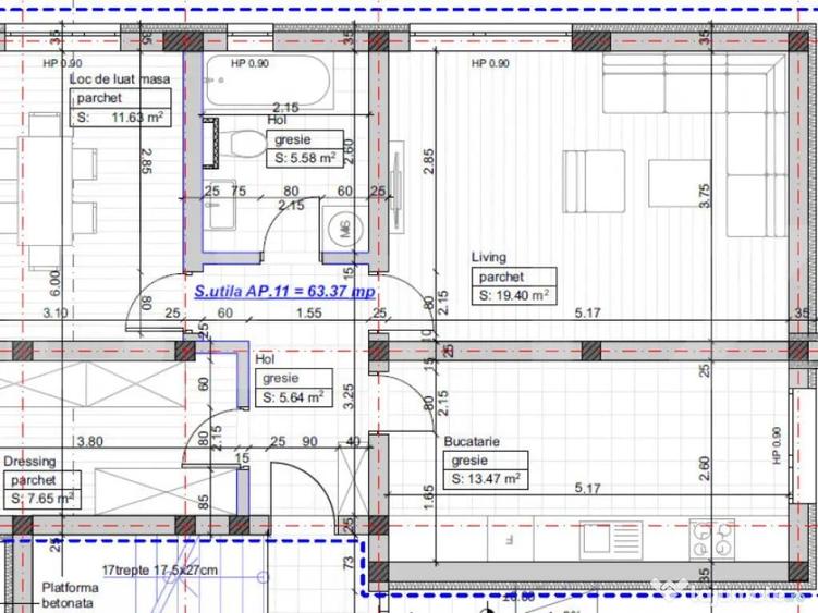 Apartament 2 camere, decomandat cu dressing & loc de par - 1