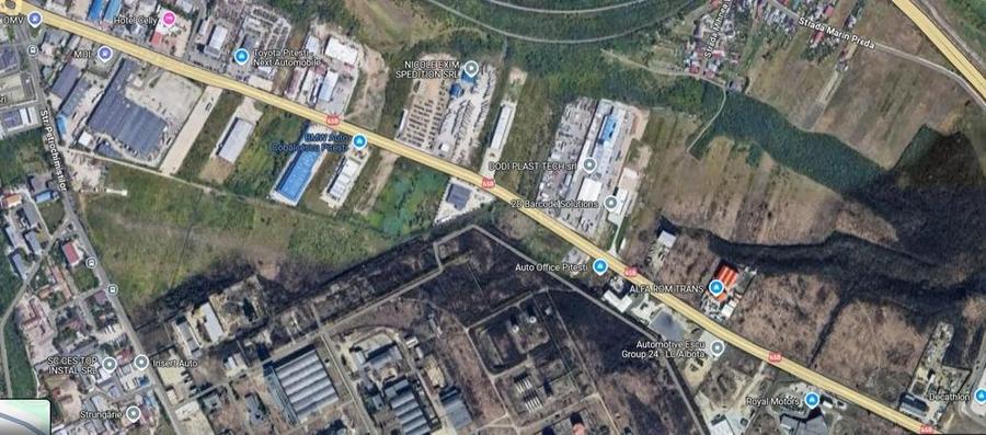 Teren de inchiriat 2583 mp, DN 65b, iesirea spre Autostrada A1 - 1