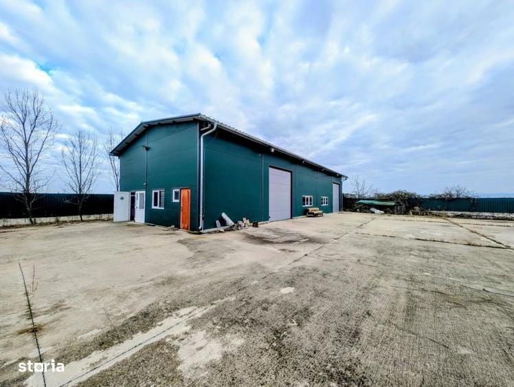 Hala de productie + casa de locuit, cu teren generos - in Hodis, comun - 13