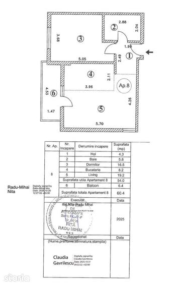 Apartament 2 camere 60,4 mp | Finisaje la alegere | Bloc nou - 1