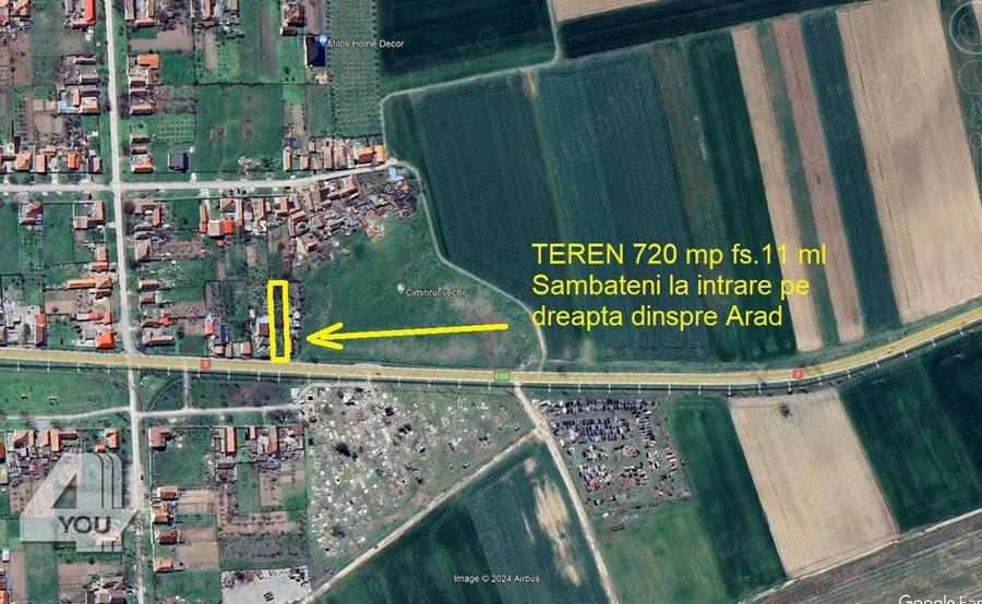 Teren intravilan 720 mp Sambateni, cu fundatie fs.11 ml - 18500 euro - 1