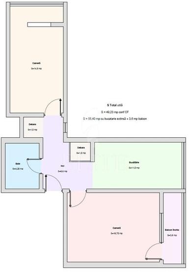 Apartament 2 camere în zona STRAZII AUREL VLAICU - 10