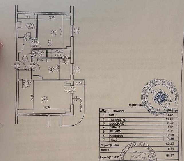 MARASESTI - 2cam,. cf1A, dec, 6/7, mob+utilat - 81900 euro - 2