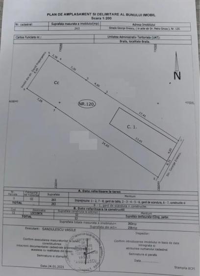 COMISION ZERO - Teren , Strada George Enescu nr. 120. - 5
