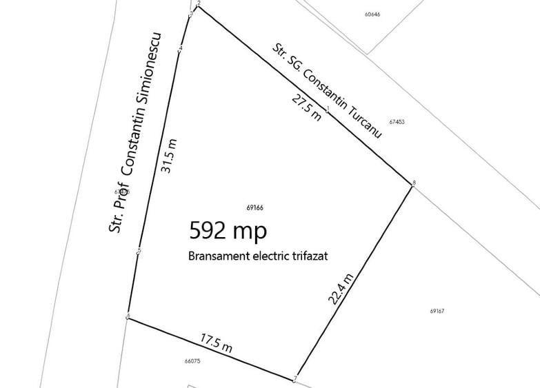 Vand teren intravilan Dorobanț, Aroneanu, Iași, 592 mp - 1