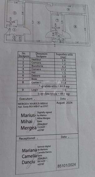 Apartament cu 2 camere la 400 de metri de statiile de metrou Dristor1 si 2 - 17