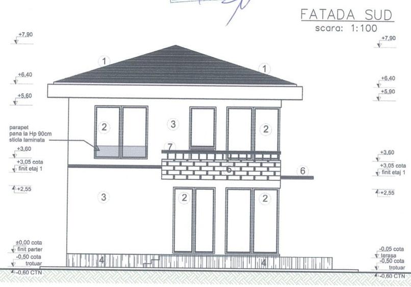 Teren 465mp, cu autorizatie casa individuala P+1E - 5