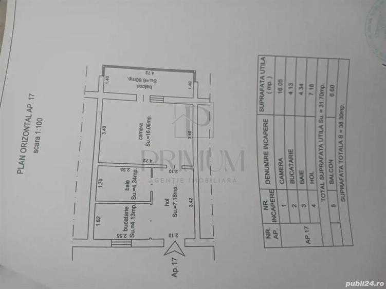 Apartament cu o camera Lipovei - 4