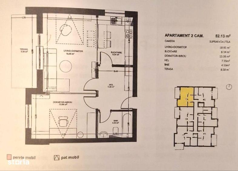 Apartament NOU 2 camere, parcare, boxa de vanzare Avantgarden 3 faza 5 - 7