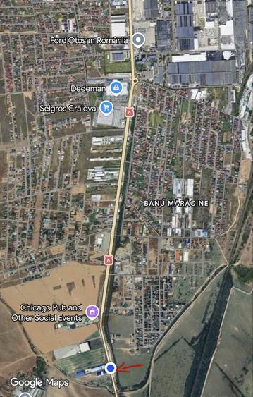 Teren stradal 5000 mp- deschidere 20 metri- Zona Selgros Craiova - 5