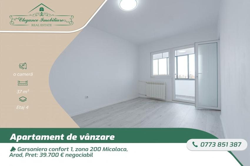 Garsoniera confort 1, zona 200 Micalaca, Arad - 1
