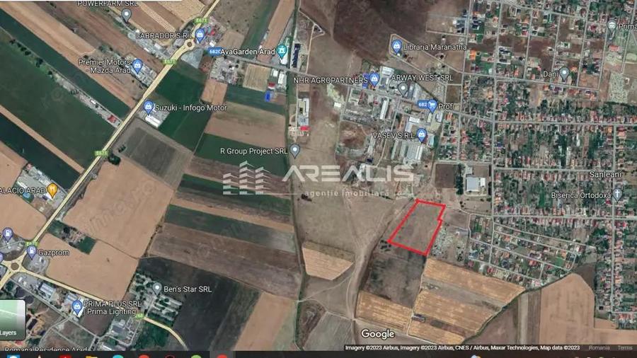 Teren industrial in Sanleani, la doar 8 km de Arad! - 2