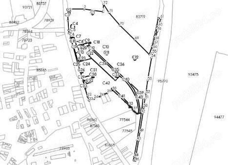 Inchiriez teren zona rezidentiala comerciala BRAILA, 63.000 mp, intravilan, vedere la Dunare.