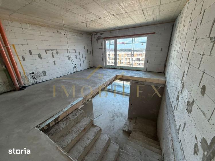 Apartament semifinisat 2 camere , 60mp, terasa, zona Sopor - 2