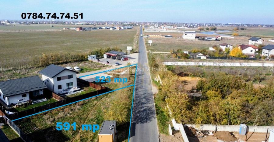 Teren INTRAVILAN la sosea - comuna Berceni