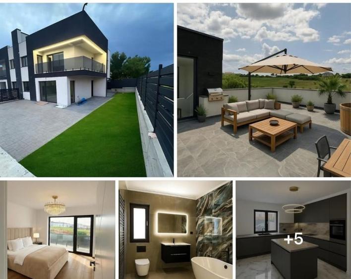 Casa Individuala Mediteraneana Acoperis-TERASĂ ! Rediu ! - 2