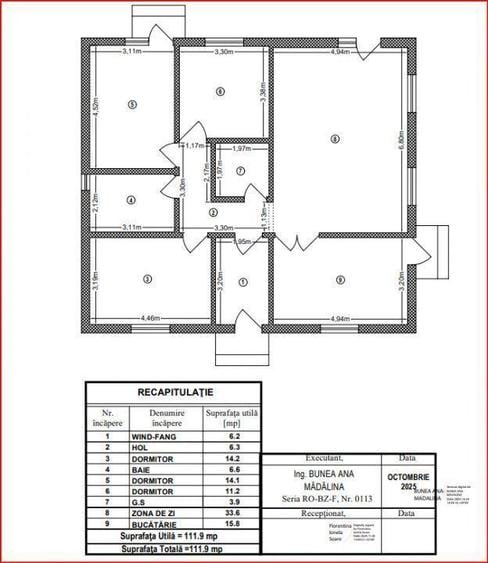 Clinceni-Ordoreanu, Casa 126 Mp, Teren 443 Mp! - 15