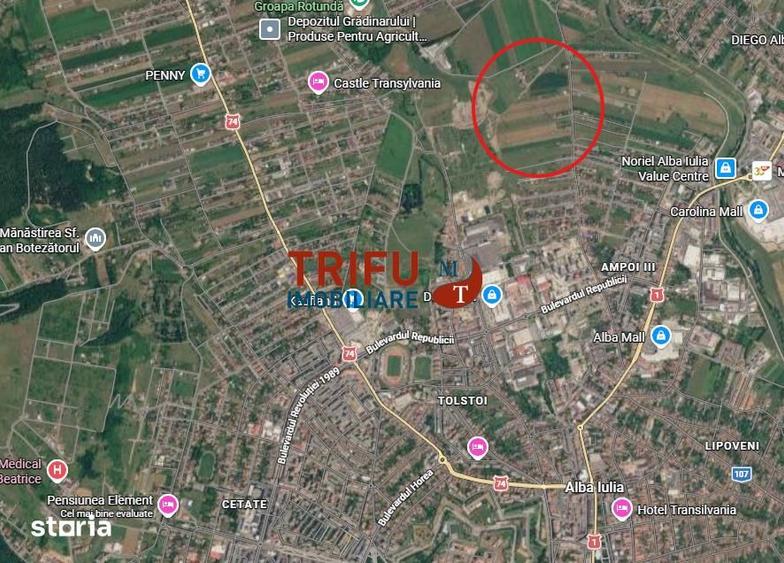 Teren intravilan construibil 718 mp | Zona Ampoi Alba Iulia | Deschi - 1