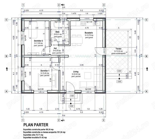 Direct dezvoltator 101 mp Construiti cu terasa 15mp predare iulie 2026 - 7