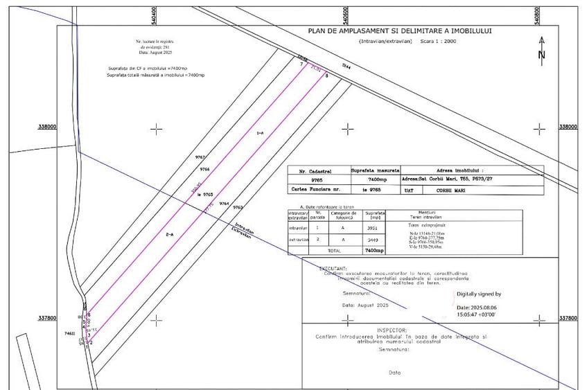 Teren 7400 mp Corbii Mari, La 5 minute de A1, Intra + Extra Proprietar - 5