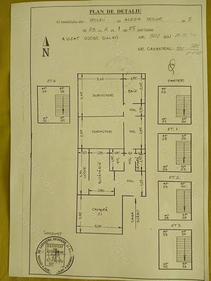 Apartament cu 3 camere, etaj1,Zona industriala , Tecuci - 6