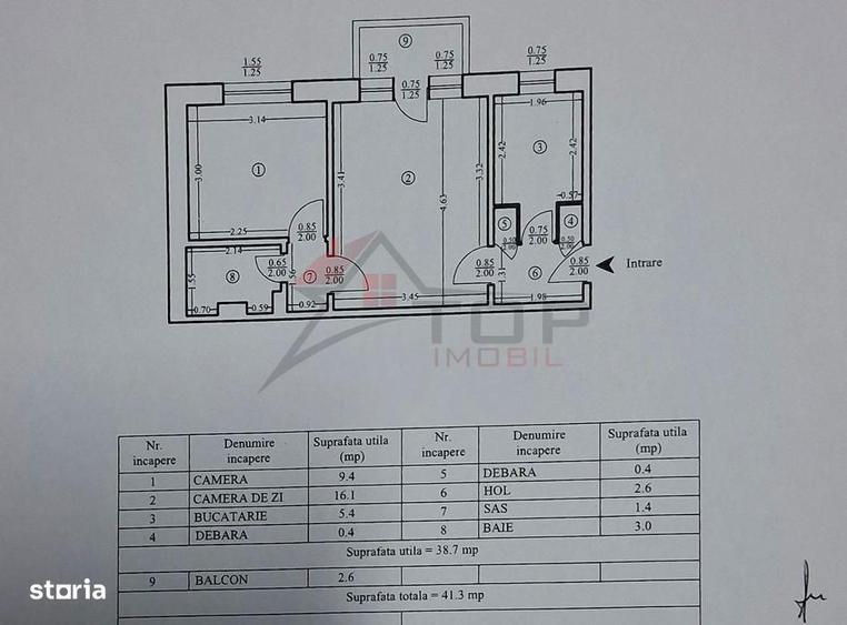 Etaj 1, fara risc, 2 camere semidecomandat zona Mircea cel Batran - 1