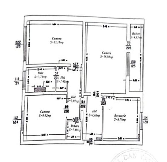 Apartament 4 camere, 68 mp, zona Pod Ros - 12