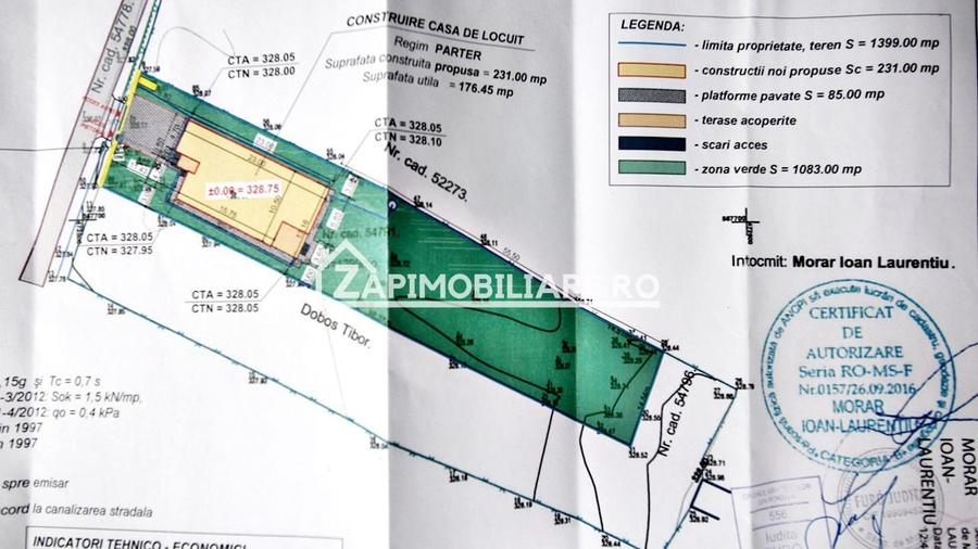 Casa 5 camere pe 1 nivel cu garaj si gard 176mp,1400mp teren - 24