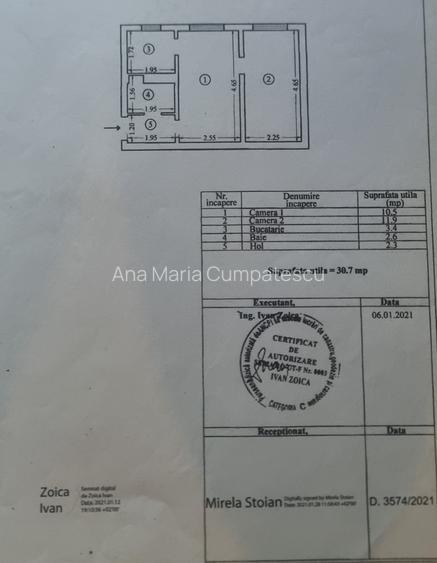 Apartament 2 camere Tomis Nord et 1 Apartament 2 camere Tomis Nord et 1